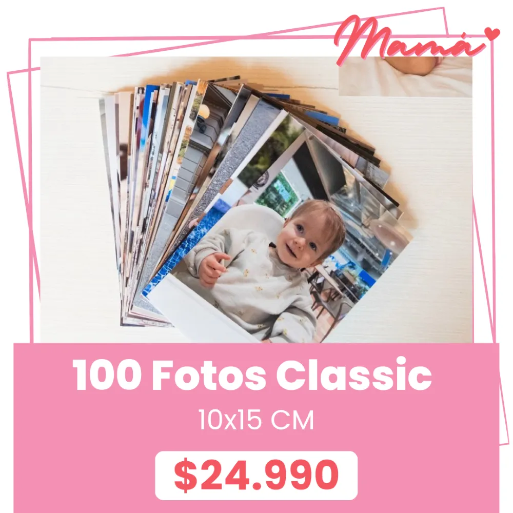 100 Fotos Classic 10x15 a $24.990