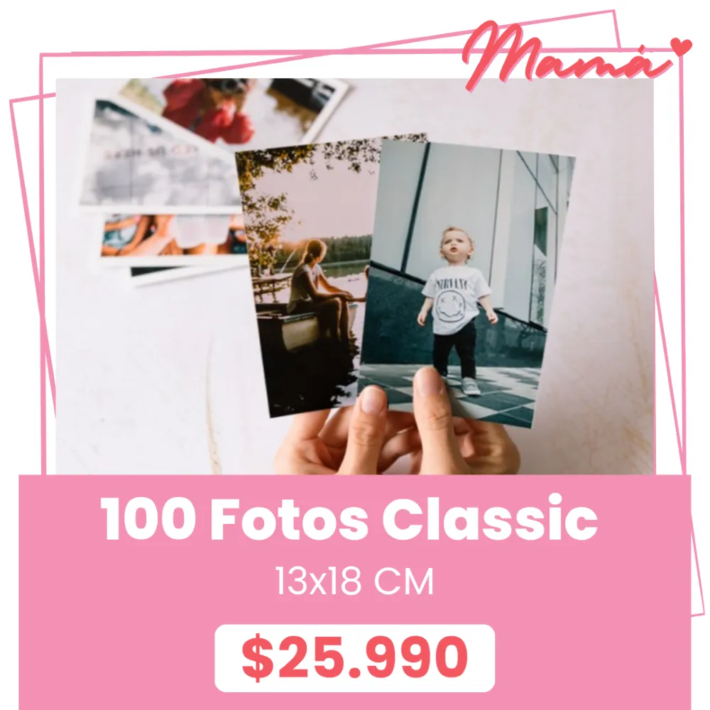 100 Fotos Classic 13x18 a $25.990