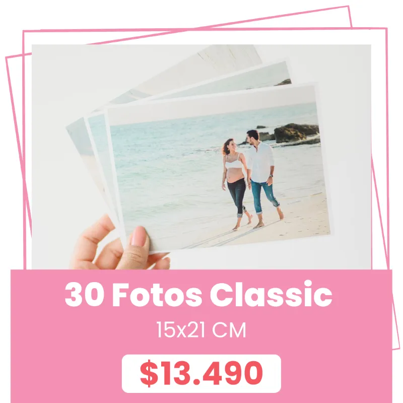 30 Fotos Classic 15x21 a $13.490