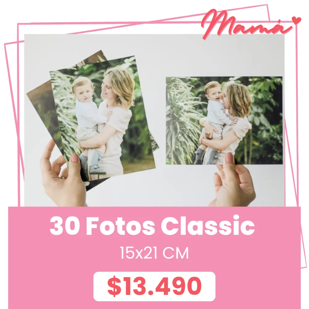 30 Fotos Classic 15x21 a $13.490