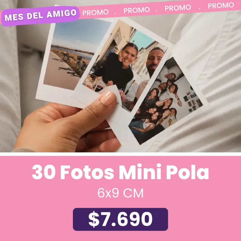 30 Fotos Mini Pola 6x9 a $7.690