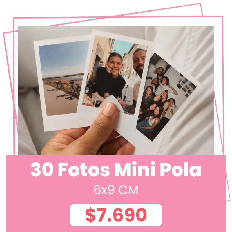 30 Fotos Mini Pola 6x9 a $7.690