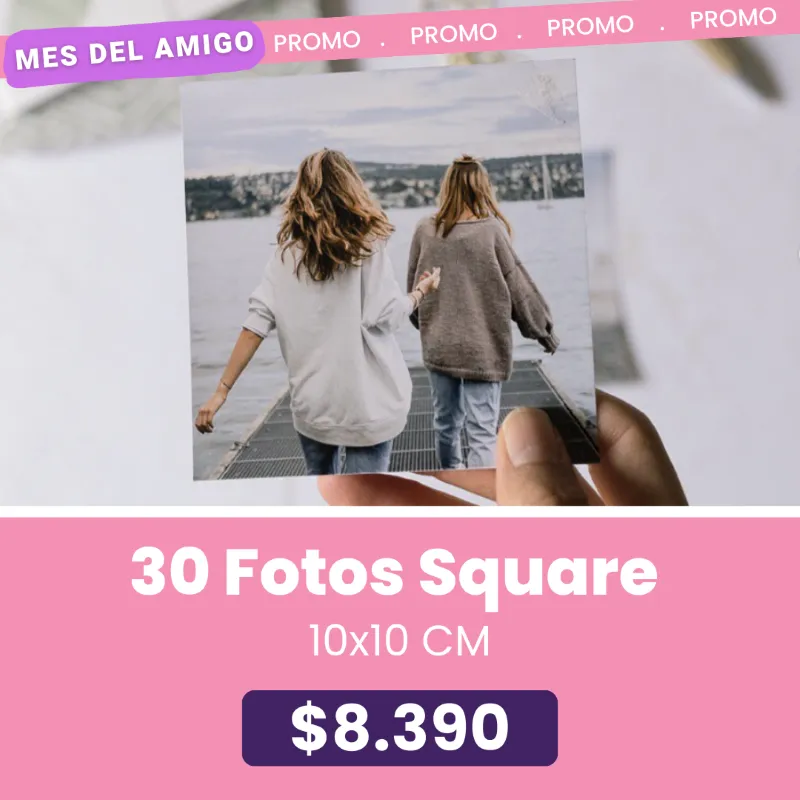30 Fotos Square 10x10 a $8.390