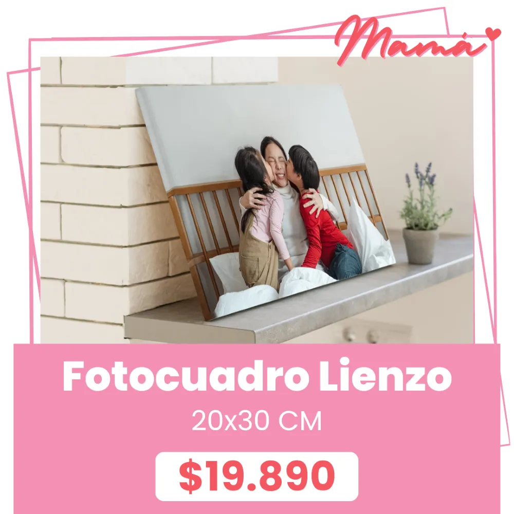 Fotocuadro de lienzo 20x30 a $19.890