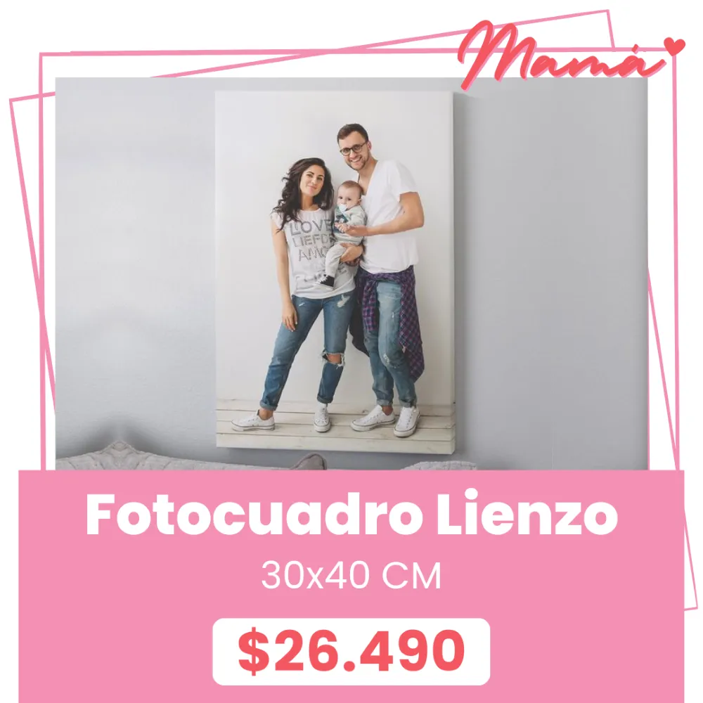 Fotocuadro de lienzo 30x40 a $26.490