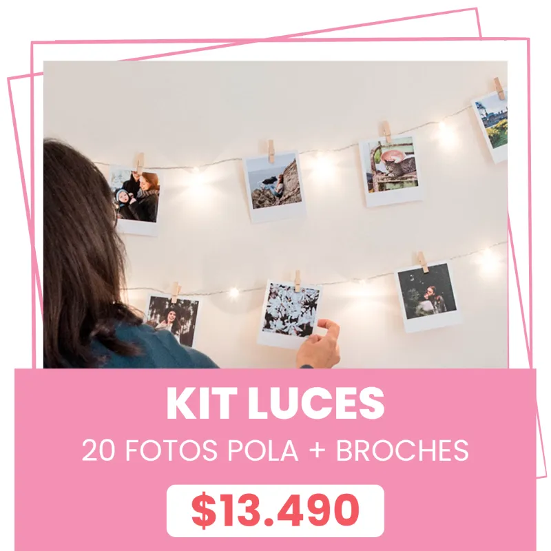 Kit Luces + 20 Polas a $13.490