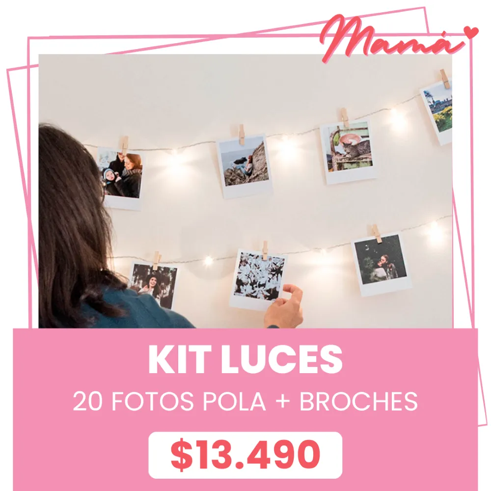 Kit Luces + 20 Polas a $13.490